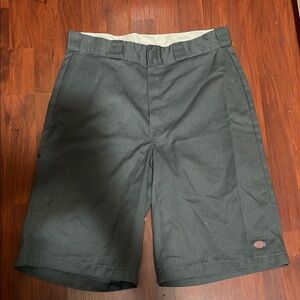 Dickies Men's Charcoal Flat Front Shorts